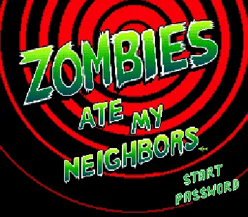 Zombies Ate My Neighbors (USA) screen shot title